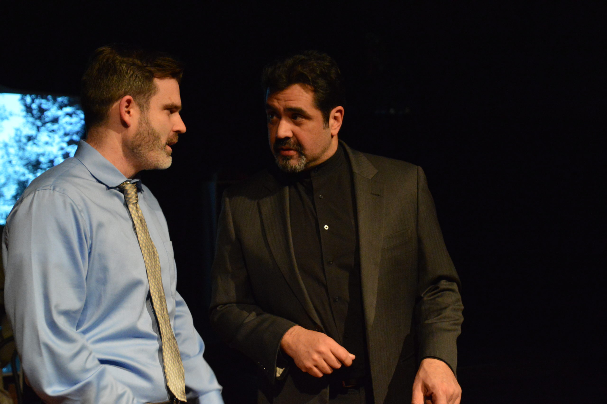 Casey Ewell and Ernie Molina in 'Book of Days' by St. Mark's Players. Photo by Oscar Alvarez.